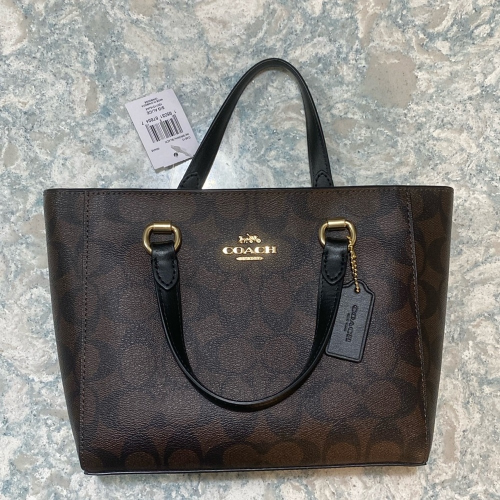 Coach Alice Satchel in Brown/Black